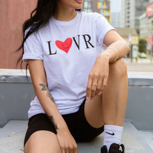 Load image into Gallery viewer, LVR HEART WHITE TEE
