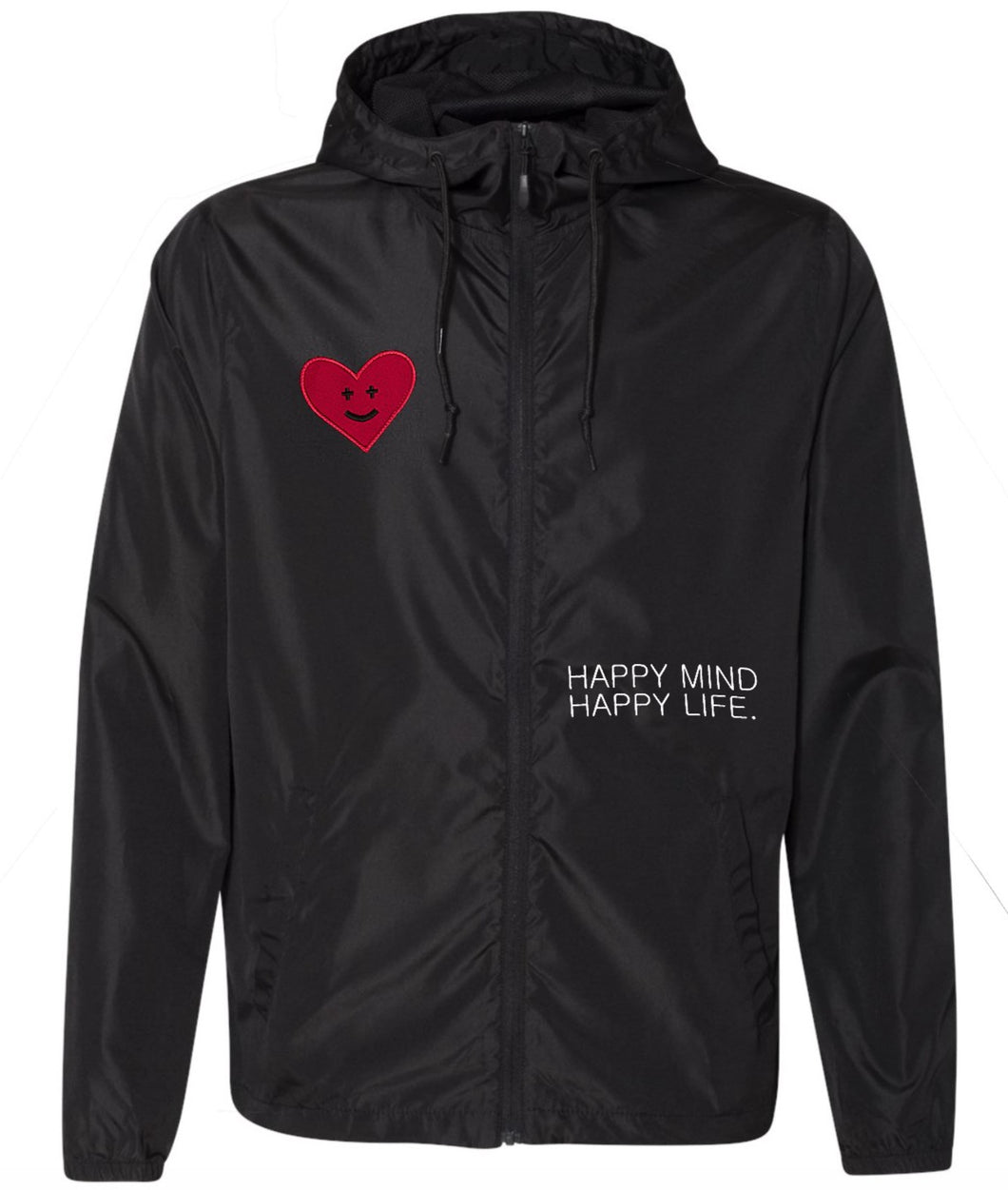 HAPPY MIND, HAPPY LIFE WINDBREAKER JACKET